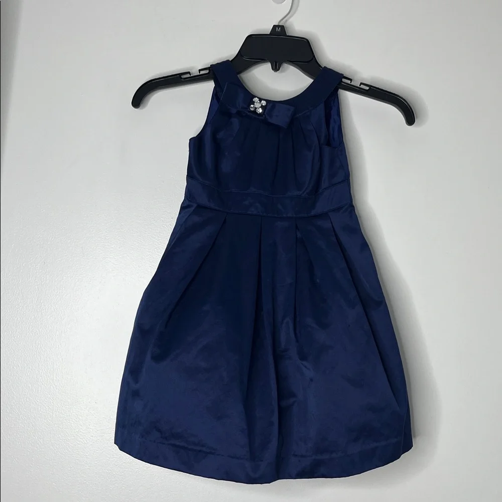 GYMBOREE Girls Navy Blue Dress Holiday Formal‎